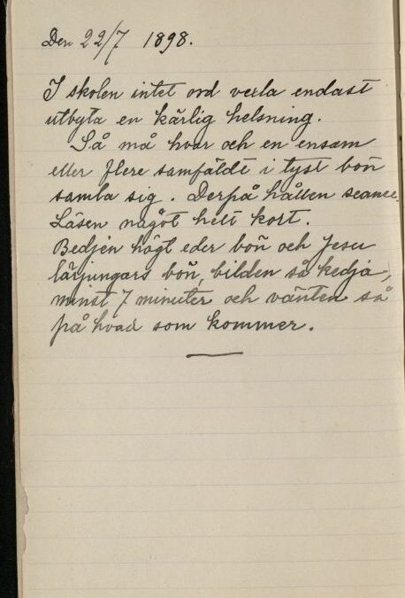 Diary 1898