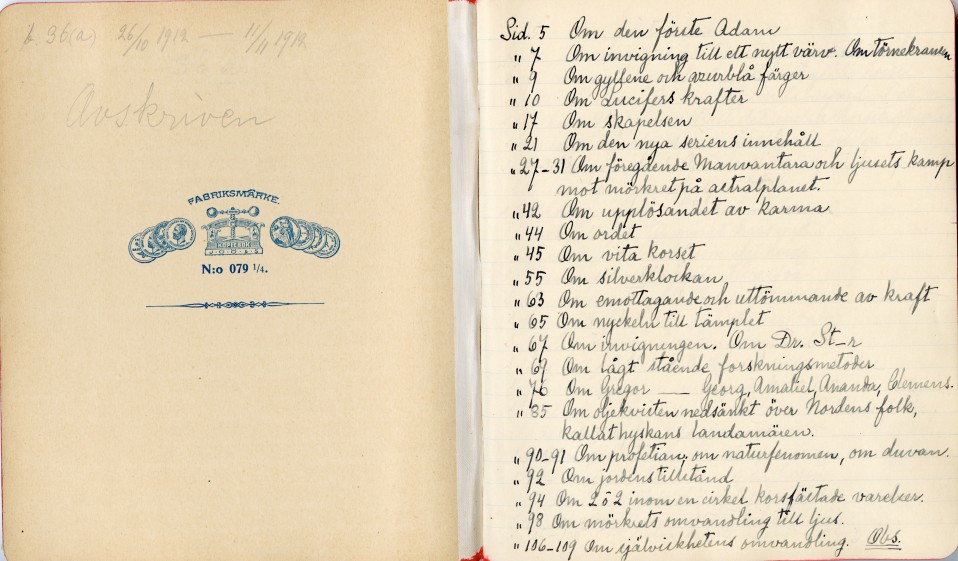 Diary 1912 Oct-1912 Nov