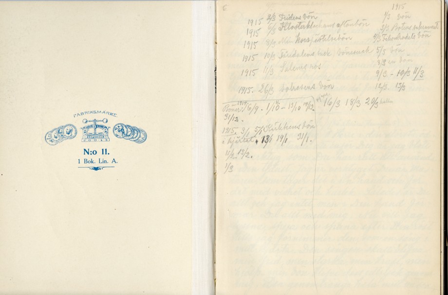 Diary Sep 1914-Sep 1915